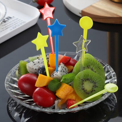 Plastic fruit fork